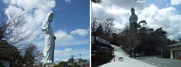 高崎観音山の白衣大観音