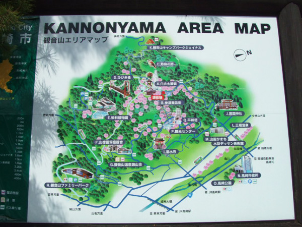 高崎観音山エリアマップ