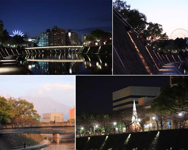 甲突川の夜景